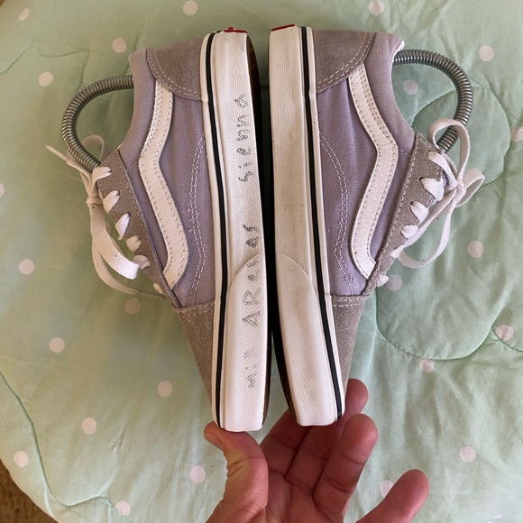 Vans Old Skool Light Purple Kids Sneakers size 1.5 - Picture 4 of 15